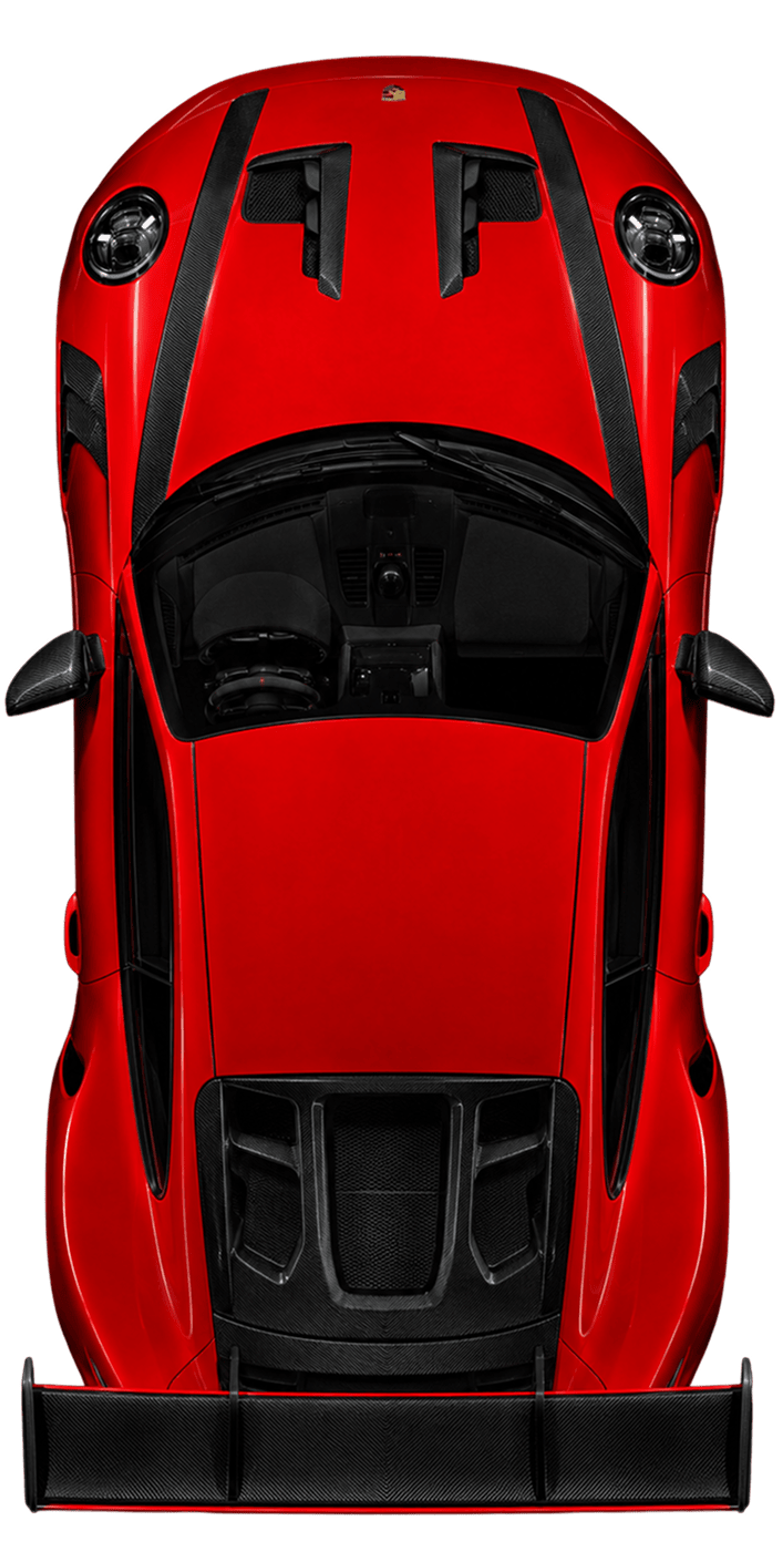 Porsche 992 GT3RS in Red with carbon fibre modifications